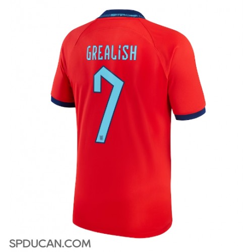 Muški Nogometni Dres Engleska Jack Grealish #7 Gostujuci SP 2022 Kratak Rukav